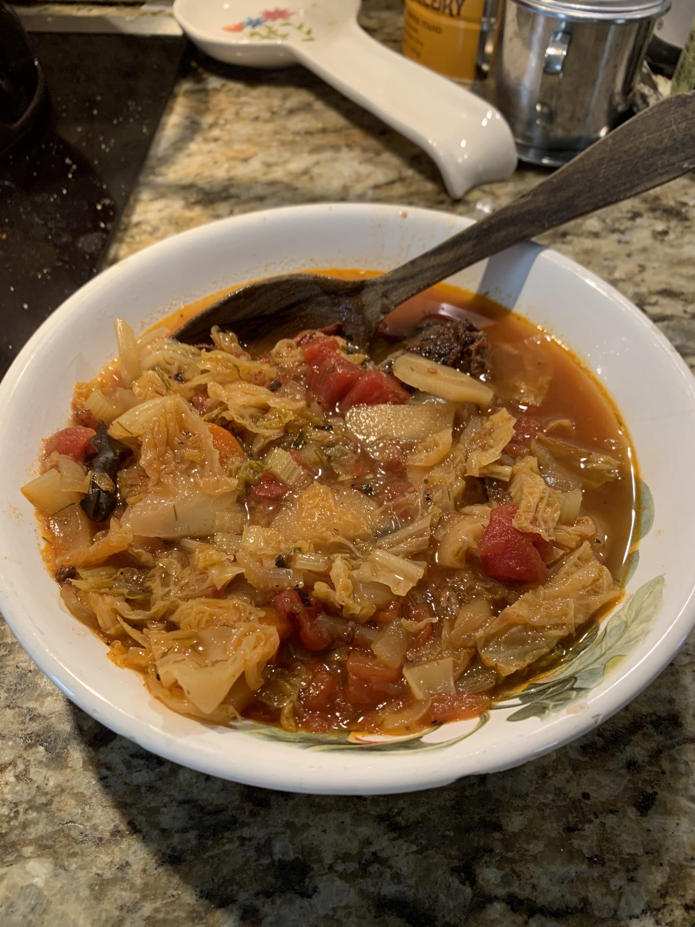 Fran’s Sweet and Sour Cabbage Soup